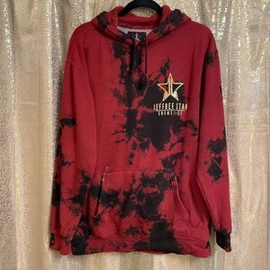 Jeffree Star Cosmetics Unicorn Blood Tie Dye Pullover Hoodie, Large